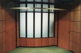 Cloison vitre courbe salle de runion